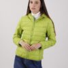 PIUMINO 100 GRAMMI CON CAPPUCCIO - Verde mela, XL