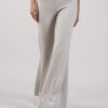 LEGGINGS IN MAGLIA A ZAMPA - Gesso, TU