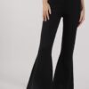 LEGGINGS IN MAGLIA A ZAMPA - Nero, TU