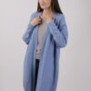 CARDIGAN IN MAGLIA CON TASCHE - Celeste, TU