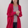 CARDIGAN IN MAGLIA CON TASCHE - Fucsia, TU