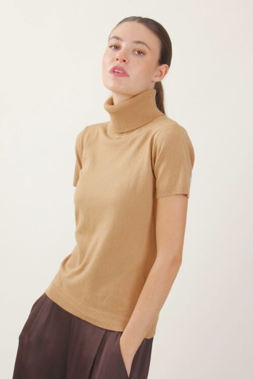 MAGLIA COLLO ALTO A MEZZE MANICHE - Kamel, TU