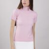 MAGLIA COLLO ALTO A MEZZE MANICHE - Rose, TU