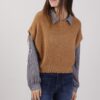 GILET IN MAGLIA - Cammello, TU