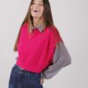 GILET IN MAGLIA - Fucsia, TU