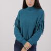 MAGLIONE COLLO ALTO CON FRANGE - Pavone, TU