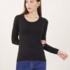 MAGLIA PARICOLLO CON FINITURA A COSTE - Black, TU