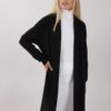 CARDIGAN IN VISCOSA CON TASCHE - Nero, TU