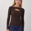 MAGLIA CUT-OUT CON INCROCIO - Moro, TU