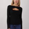 MAGLIA CUT-OUT CON INCROCIO - Nero, TU