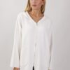 GIACCA IN MAGLIA CON ZIP - Cream, TU