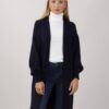 CARDIGAN CON TRECCIA - Blu, TU