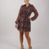 ABITO FANTASIA FIORI CON ROUGES - Orange Pattern, M