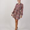 ABITO FANTASIA FIORI CON ROUGES - Fuchsia Pattern, L