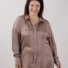 CAMICIA IN VISCOSA - Brown, 2