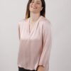 BLUSA ASIMMETRICA SCOLLO A V - Rosa, 2