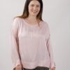 BLUSA IN VISCOSA CON BOTTONCINI POSTERIORI - Rosa, 2