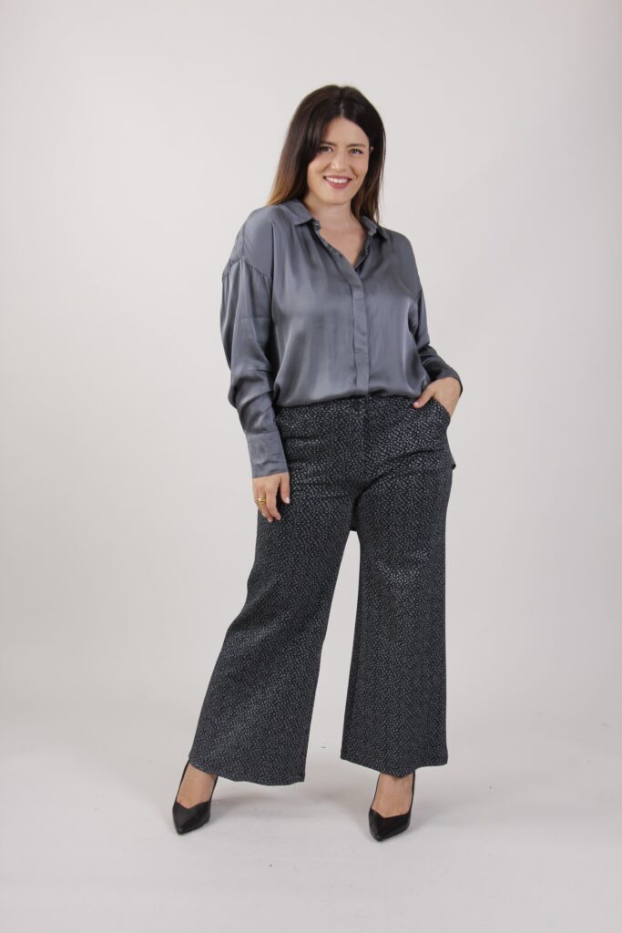 STRETCH PALAZZO TROUSERS 