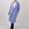 CAPPOTTO EFFETTO PELO OVERSIZE - Azzurro, M