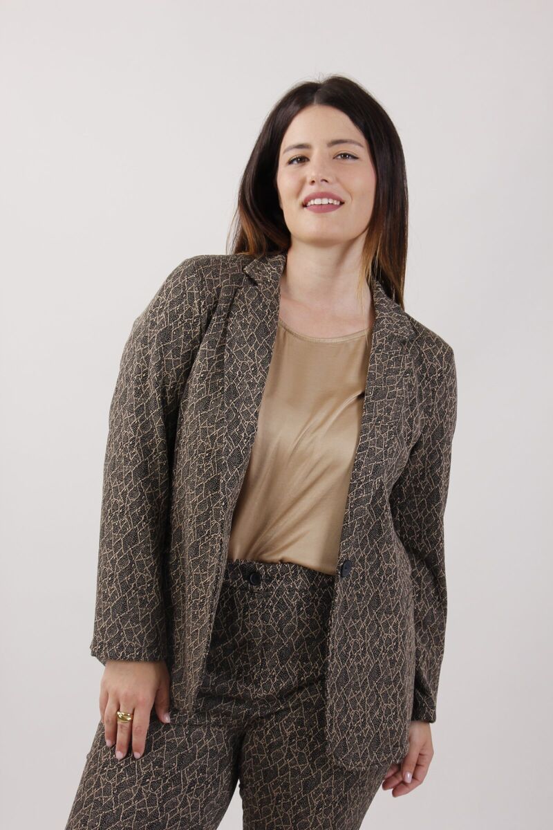 Street One Giacca Leggera Donna Strutturata - Modello Oversize Con Tasche E Colletto Camicia