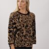 MAGLIA EFFETTO PELO LEOPARDATA - Cammello, TU