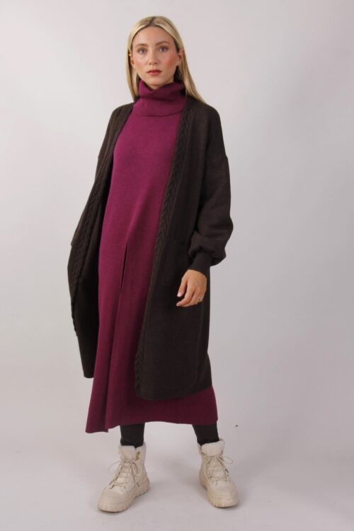 MAXI MAGLIA CON SPACCO