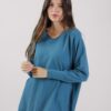 MAGLIA OVERSIZE SCOLLO A V - Pavone, TU