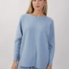 MAGLIA IN VISCOSA CON BOTTONCINI - Celeste, TU