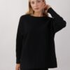 MAGLIA IN VISCOSA CON BOTTONCINI - Nero, TU