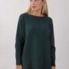 MAGLIA IN VISCOSA CON BOTTONCINI - Verde bottiglia, TU