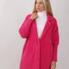 CAPPOTTO IN MAGLIA EFFETTO PELO - Fucsia, TU