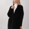 CAPPOTTO IN MAGLIA EFFETTO PELO - Nero, TU