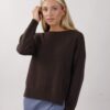 MAGLIA SCOLLO ROTONDO CON CUCITURA CENTRALE - Moro, TU