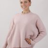 MAGLIA PARICOLLO CON FRANGE - Rosa, TU