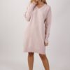VESTITO IN MAGLIA SCOLLO A V - Rosa, TU