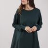 MAGLIA OVERSIZE IN VISCOSA - Verde bottiglia, TU