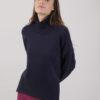 MAGLIONE COLLO ALTO A COSTE - Blu, TU