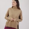 MAGLIONE COLLO ALTO A COSTE - Gianduia, TU