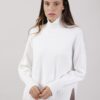 MAGLIONE COLLO ALTO A COSTE - Panna, TU