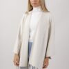 CARDIGAN CON FRANGE - Gesso, TU