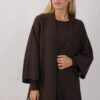 CARDIGAN CON FRANGE - Dark Brown, TU