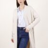 CARDIGAN IN MAGLIA MIDI - Chalk, TU
