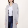CARDIGAN IN MAGLIA MIDI - Grey, TU