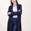 CARDIGAN IN MAGLIA MIDI - Blue, TU