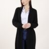 CARDIGAN IN MAGLIA MIDI - Black, TU