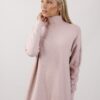 MAXI MAGLIA A COLLO ALTO - Rosa, TU