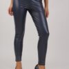 LEGGINGS EFFETTO PELLE - Blu, L