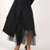 GONNA ASIMMETRICA CON TULLE - Nero, M