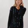 MAGLIA A COSTINE CON PAILLETTES - Nero, TU