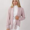 CARDIGAN CORTO CON FRANGE - Rosa, TU